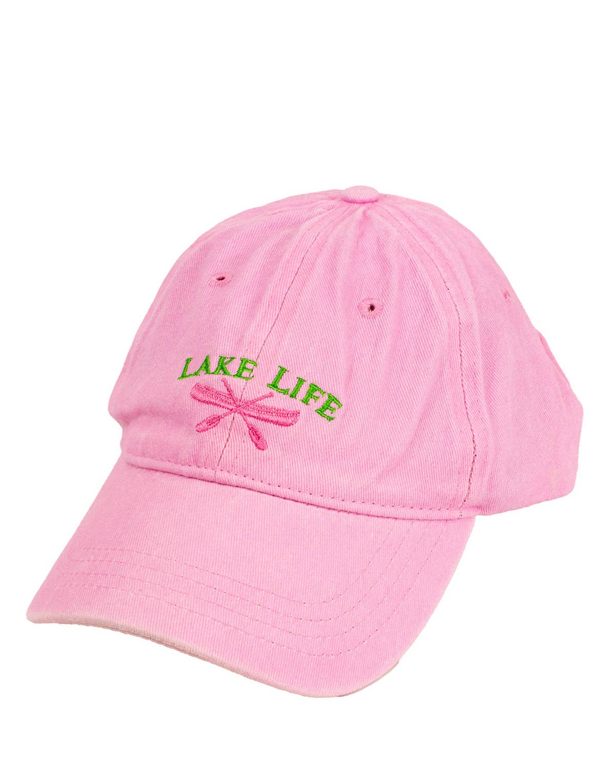 Lake Life Baseball Hat   Pink/Green   One Size